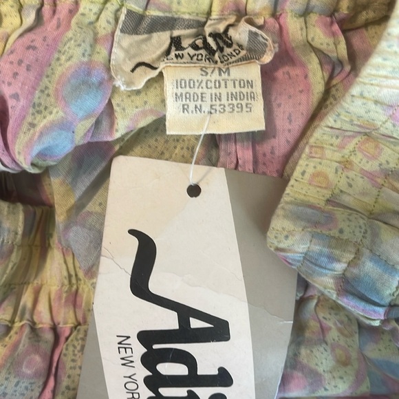 NWT Vintage Adini Sheer Skirt Cotton Lite Full India Size S/M NWT - Picture 3 of 5